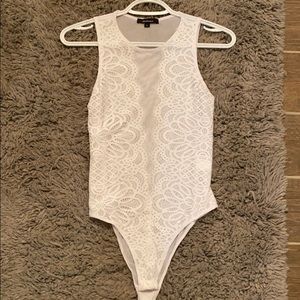 NanaMacs White Lace BodySuit